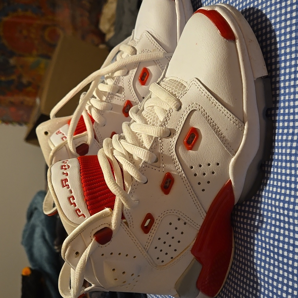 Nike Air Jordan 6-17-23 'White Fire Red' Youth Size 5.5p